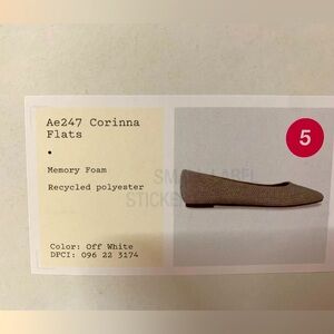 Corinna Flats in Off White